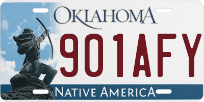 OK license plate 901AFY