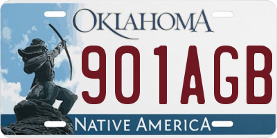 OK license plate 901AGB