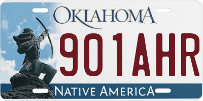 OK license plate 901AHR