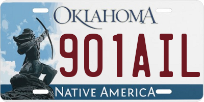 OK license plate 901AIL