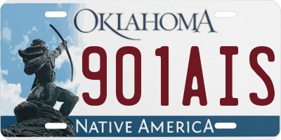 OK license plate 901AIS