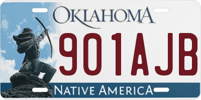 OK license plate 901AJB