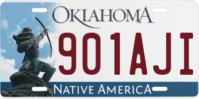 OK license plate 901AJI