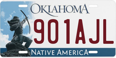 OK license plate 901AJL