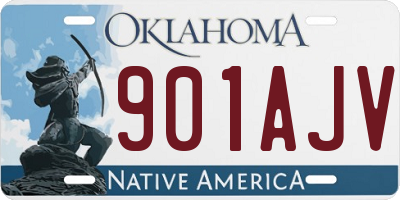 OK license plate 901AJV