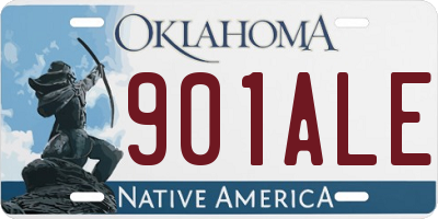 OK license plate 901ALE