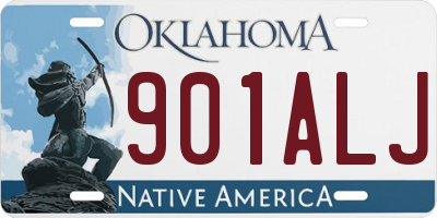 OK license plate 901ALJ