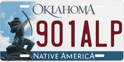 OK license plate 901ALP