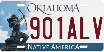 OK license plate 901ALV