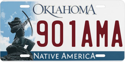 OK license plate 901AMA