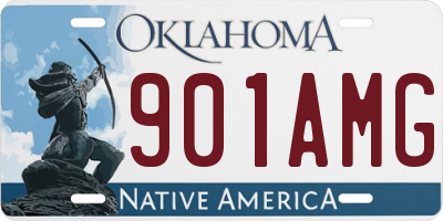 OK license plate 901AMG