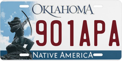 OK license plate 901APA