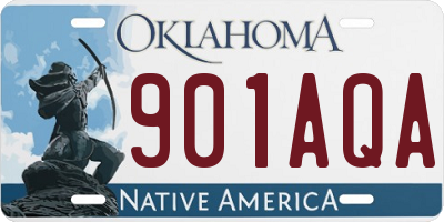 OK license plate 901AQA