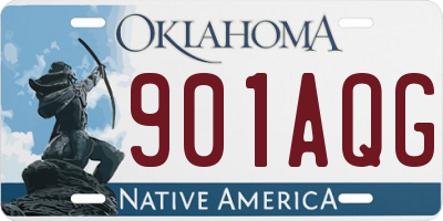 OK license plate 901AQG