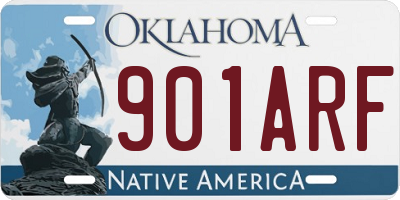 OK license plate 901ARF