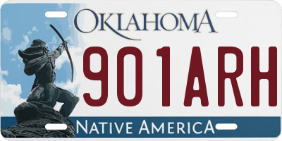 OK license plate 901ARH