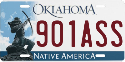 OK license plate 901ASS