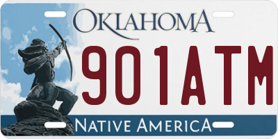OK license plate 901ATM