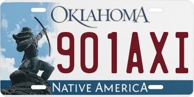 OK license plate 901AXI