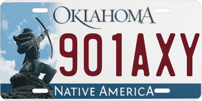 OK license plate 901AXY