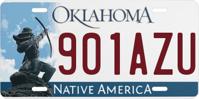 OK license plate 901AZU