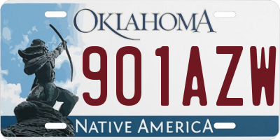 OK license plate 901AZW
