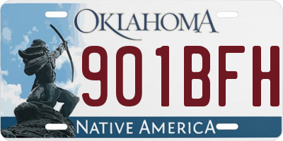 OK license plate 901BFH