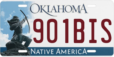 OK license plate 901BIS