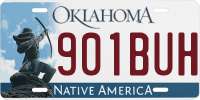 OK license plate 901BUH