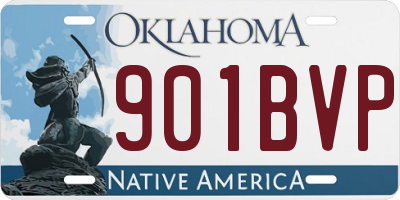 OK license plate 901BVP