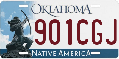 OK license plate 901CGJ