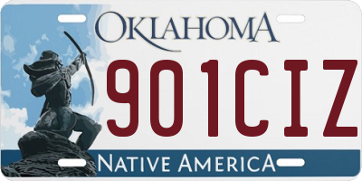 OK license plate 901CIZ