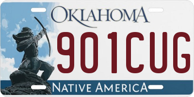 OK license plate 901CUG
