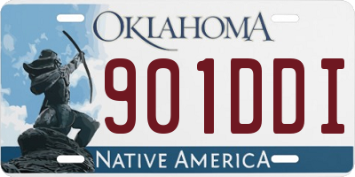 OK license plate 901DDI