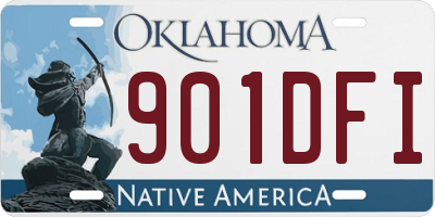 OK license plate 901DFI