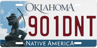 OK license plate 901DNT