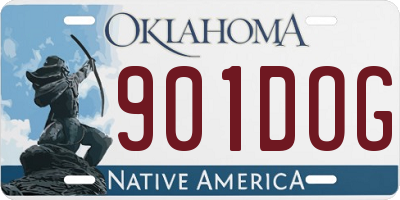 OK license plate 901DOG