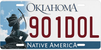OK license plate 901DOL