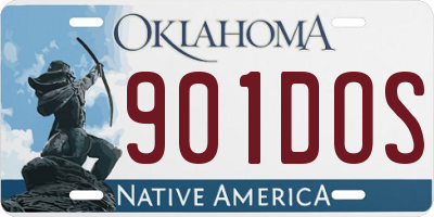 OK license plate 901DOS