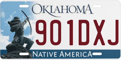 OK license plate 901DXJ