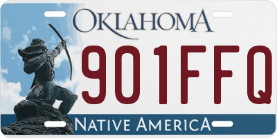OK license plate 901FFQ