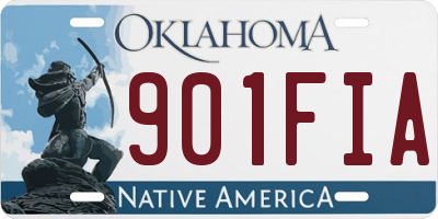 OK license plate 901FIA