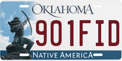 OK license plate 901FID