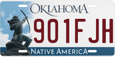 OK license plate 901FJH