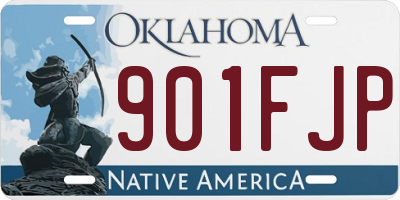 OK license plate 901FJP
