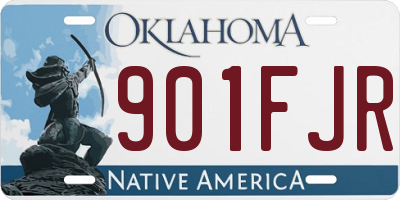 OK license plate 901FJR