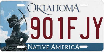 OK license plate 901FJY