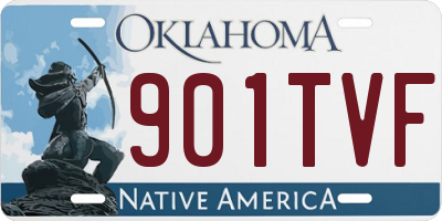 OK license plate 901TVF