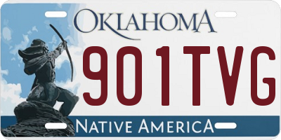 OK license plate 901TVG