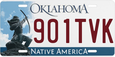 OK license plate 901TVK